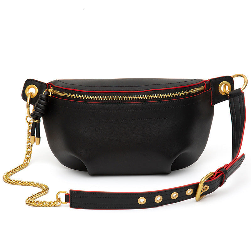 ITAMOOD Genuine Leather Waist Packs for Women Fashion Fanny Pack Belt Bag er Trendy Crossbody Bag 250815