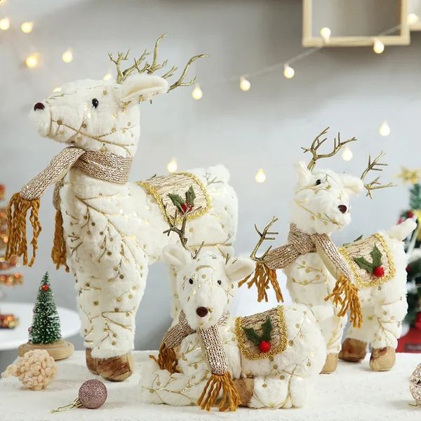 Elk Christmas Party Decoration Dolls Tree Santa Claus Snowman Toy 240926