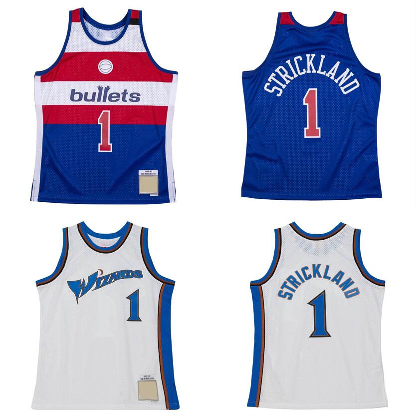 Stitched Rod Strickland Basketball Jerseys 1997-98 Mesh mesh Hardwoods classic retro jersey white men women youth S-6XL