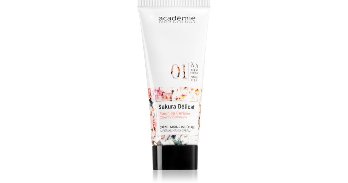 Académie Scientifique de Beauté Sakura Délicat Imperial Hand Cream fugtgivende creme til hænder og negle med E-vitamin 30 ml