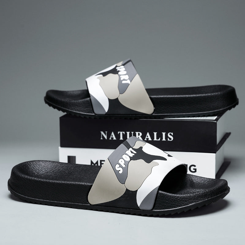 New Summer Men Slippers Outdoor DesignerThick Bottom High Quality Non-slip Bathroom Shoes Home Beach Slippers Sandals