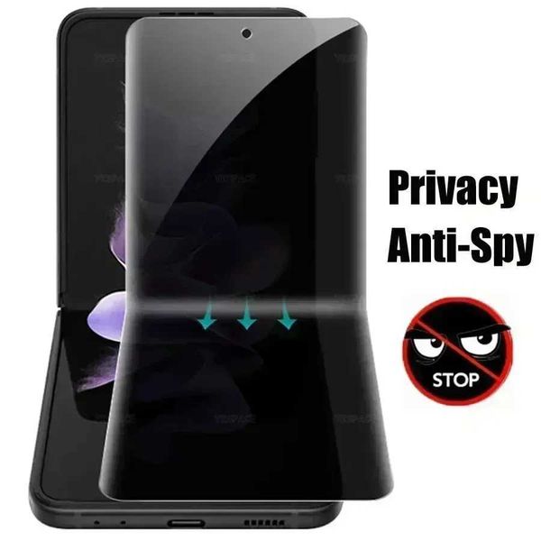 Best Privacy Anti-Spy Peeping EPU Hydrogel Film For Samsung Galaxy Z Flip 6 5 4 3 W24 W23 Flip Flip5 flip4 Soft Screen ProtectorT250115