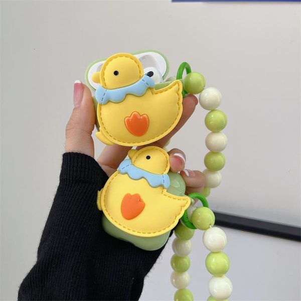 ddmygifts 3D Duckling Suitable for Pro1-2-3 Generation Bluetooth Wireless Earphone Cover Creative Soft Shell Female