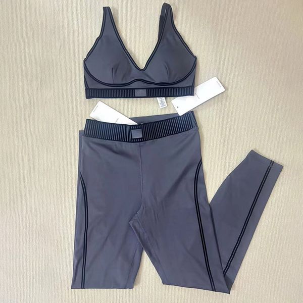 Designer Sport Bra Woman Gym Set Jogger Yoga Set 2 Piece Workout Set Line Up Bra Workout Clothe Fitness Tank Active Wear Run Vest Fitness Gy