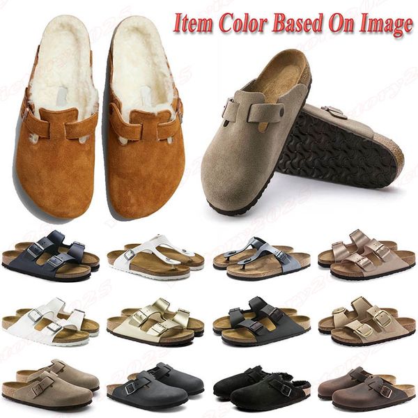 HotSale Top Designer Boston Men Women Slippers slides buckle strap sotton birkentocks clogs flip flop Platform Birkinstocksandals Clog Train