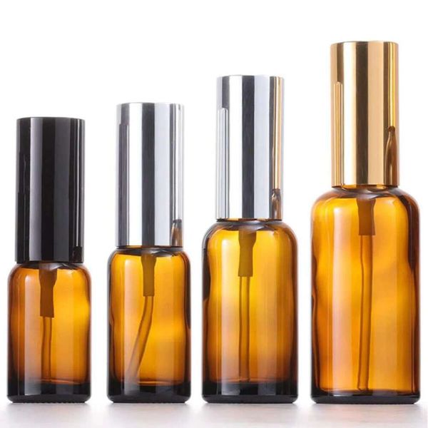 10Pcs 30Ml 50Ml 100Ml Essential Oil Spray Amber Fine Mist Perfume Atomizer Refillable Glass Bottles Empty Bottle Shampoo