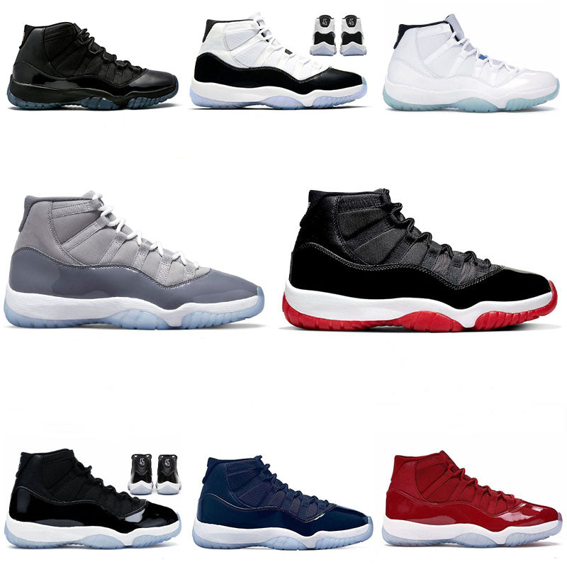 Mens Basketball Shoes 11s Cherry Jumpman 11 Cool Grey Pantone 72-10 Legend Blue Bred Concord Cap and Gown Men Women Outdoor Sports Sneakers Trainers