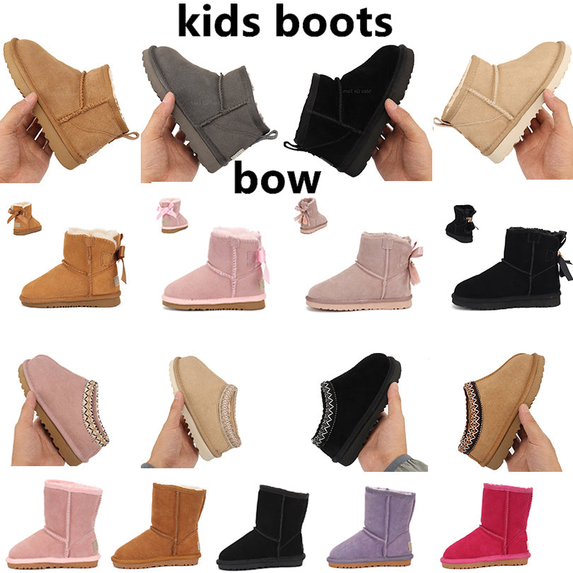 2025 Kids Tasman Boots Slippers Toddler Baby Australia Boots Booties Mini Girls Shoe Children Baby Kid Youth Designer Snow Boot Classic Infants