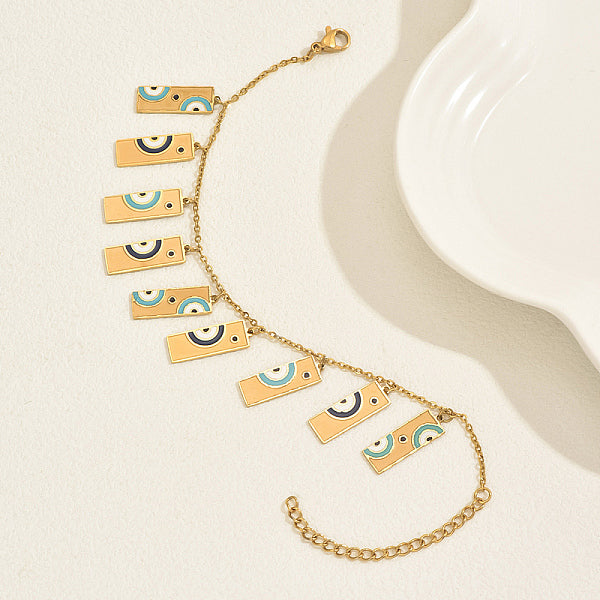 201 Edelstahl-Emaille-Charm-Armbänder für Damen