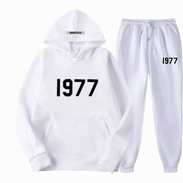 Essientals Hoodie Mens Essenstial 1977 Tracksuits Mens Womens Fashion Brand High Purity Autumn Winter Warm Number 1977 Hoodie Essentials Tra