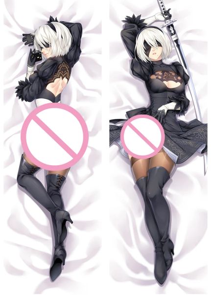 Nier:automata Dakimakura 59&quot; Game Hugging Body Pillowcase Character 2B 9S Otaku Moegirls Bedding Pillow Customize Cushion