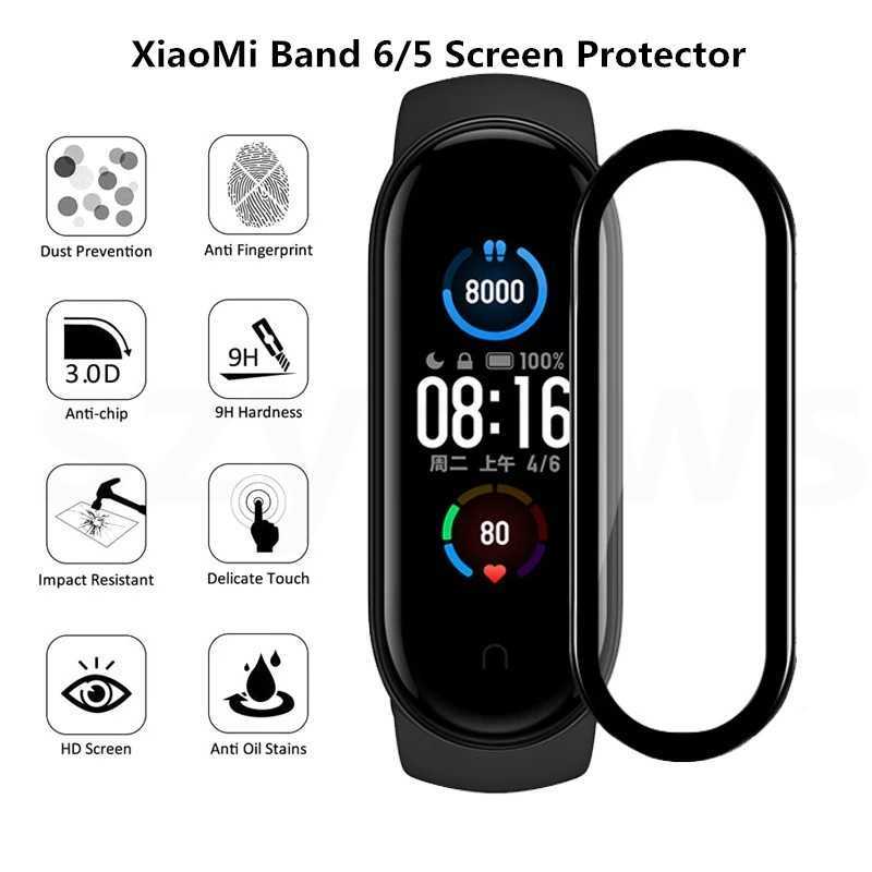 Film For Xiaomi Mi Band 8 Screen Protector Protective For Xiaomi Mi Band8 Cover Strap Bracelet High Definition Transparency Film Not Glass
