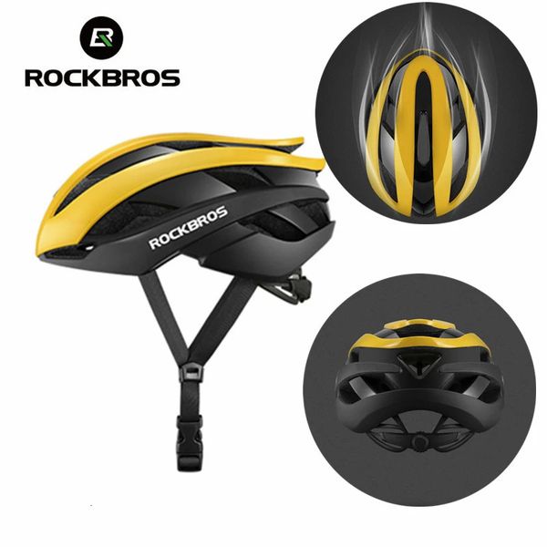 ROCKBROS Bicycle Helmet Cycling Ultralight Road Bike MTB Scooter Caps Motorcycle Casco Ciclismo 241203