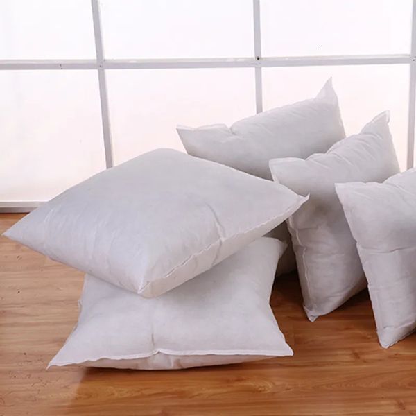 1PC Standard Pillow Cushion Core Cushion Inner Filling Soft Throw Seat Pillow interior Car Home Decor White 40X40CM 45X45CM 240105
