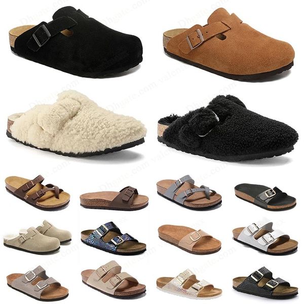 designer slippers clogs slides shoes black white leather suede mules birkentocks clog mens sandles outdoor sandales birkinstocksandals whole