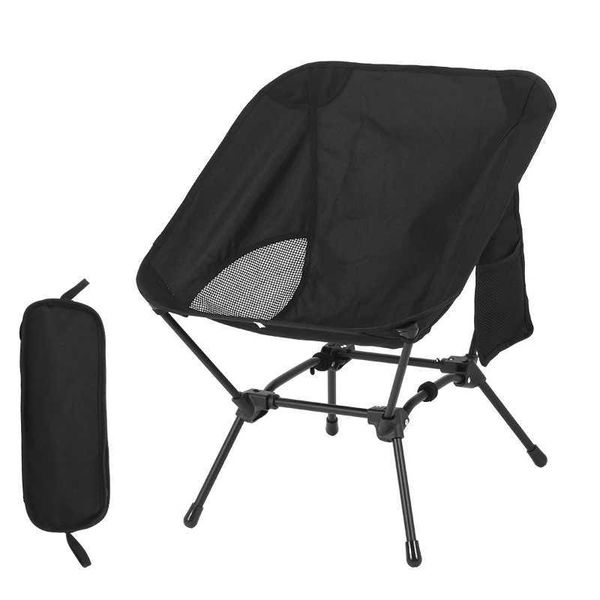 Camp Furniture Square structure beach fishing chair convenient four corner camping folding lightweight iron tube moon H241121