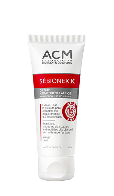 Acm Keratoregulating Cream for problematic skin and AHA acid content Sébionex K 40 ml