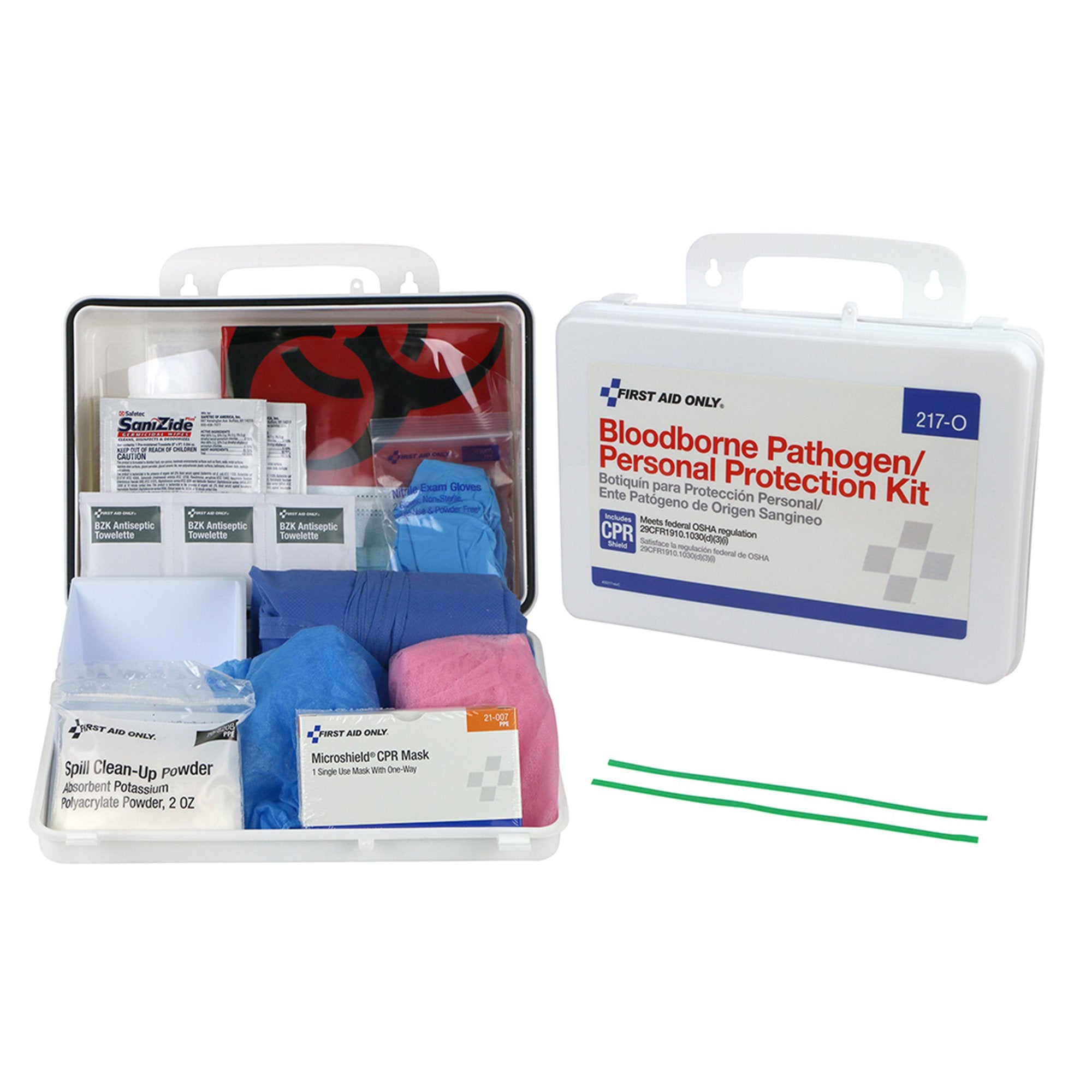 First Aid Only Blood Borne Pathogen - Personal Protection -Spill Kit