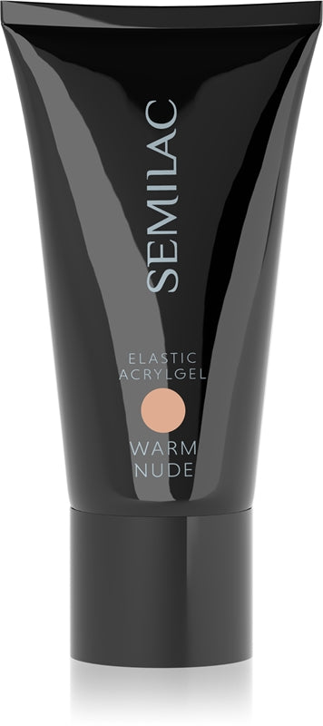 Semilac Acrylgel Elastic Biały żel akrylowy do paznokci kolor 30 g ciepły nude