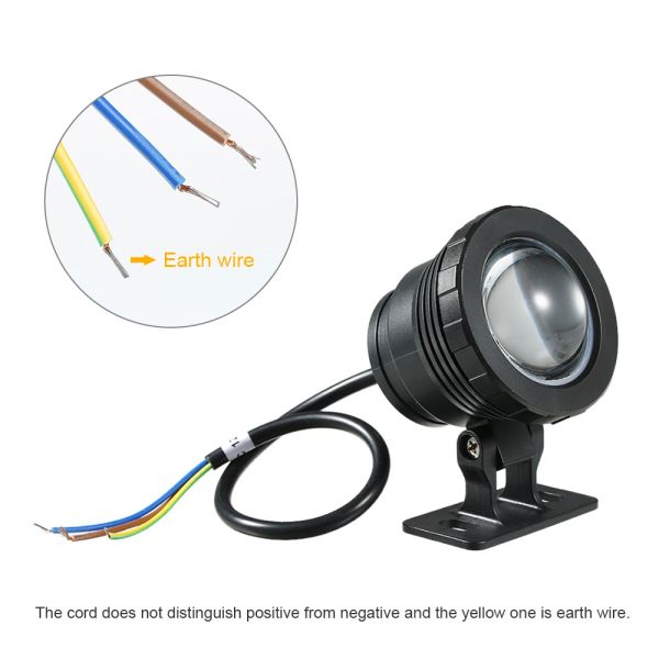 10W RGB LED Underwater Light Submersible Lamp with Remote Control IP65 Waterproof for Pool Aquarium Pond Spray Fountain Festival