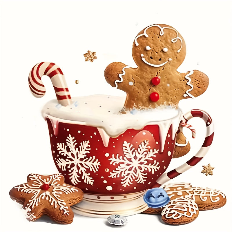 TEMU Vinyl Decal Featuring A 6-inch Christmas Coffee Cup And , Suitable For Use As A Car Sticker Or On Laptops, Bottles, Trucks, Phones, Motorcycles,