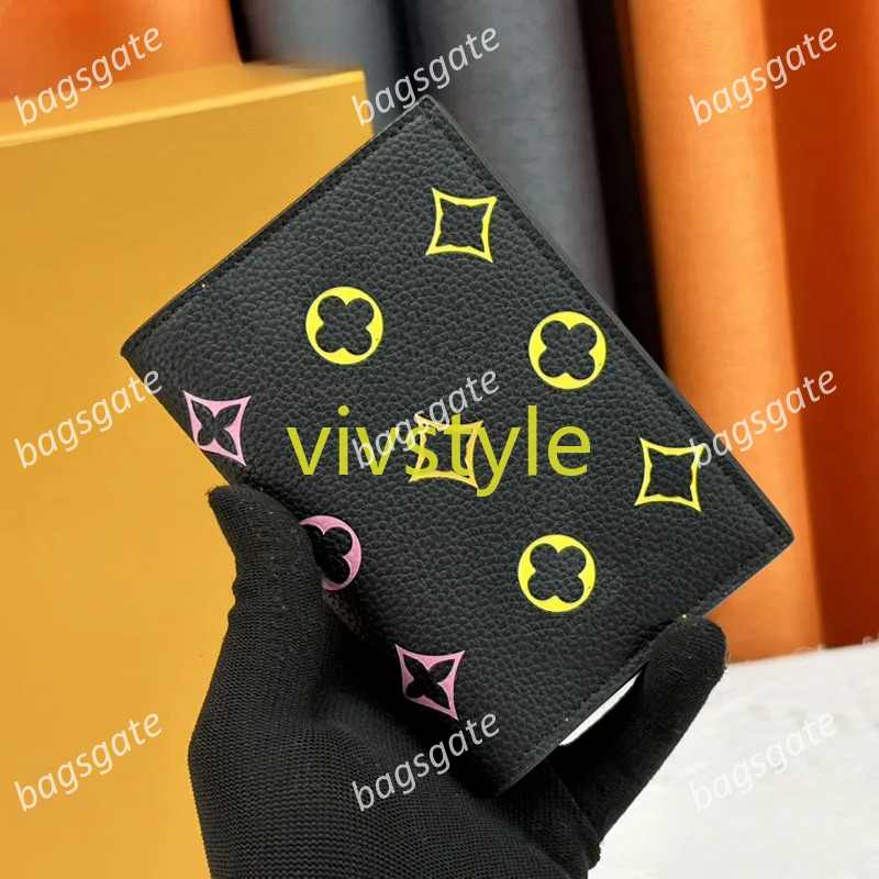 AAA Designer Wallets Wholesale Lady Multicolor Coin Purse Short Wallet Colourful Cards Holders Fashion Women Classic Without Original Box Bag