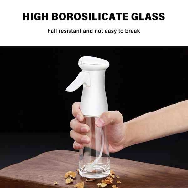 200ml Glass Olive Spray BBQ Cooking Kitchen Baking Tools Sprayer Empty Bottle Vinegar Oil Dispenser Salad Travel Picnic Tool
