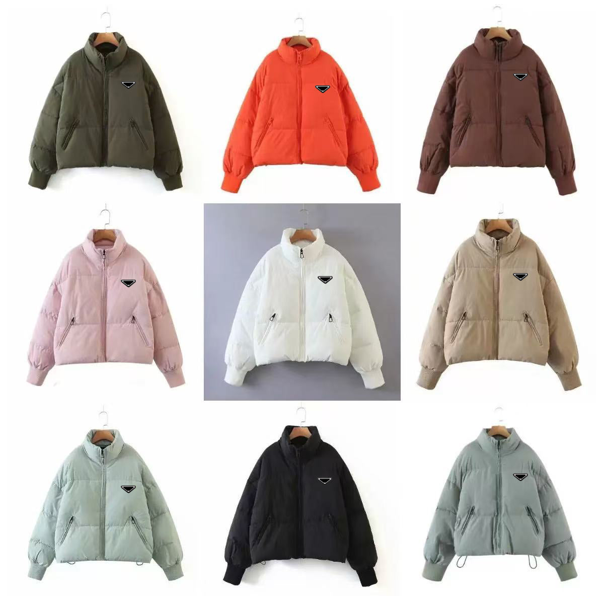 Winter Jacket Women Outerwear Puffer Jacket Women Coat Black White Long Sleeves Casual Sweatshirts Warm Comfortable Short Parka Windproof Women 8 Co