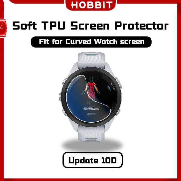 For Garmin Forerunner 965 265 265S SmartWatch Ultra Slim Clear Soft TPU Film Screen Protector -Not Tempered Glass