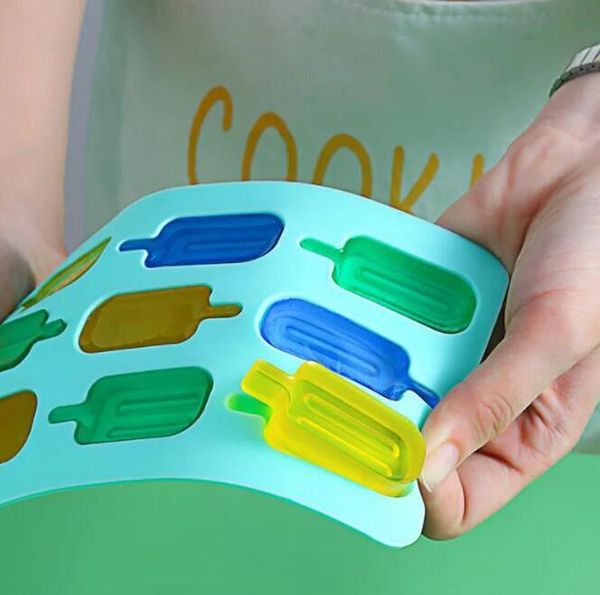 DIY Design Popsicle Mold Homemade Ice Maker Summer Homemade Popsicles Ice Tray Silicone Ice Grid Mold Kitchen Gadgets