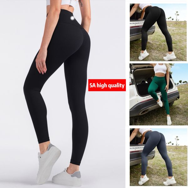 top Lycra Yoga Leggings Women Push-up Fiess Shorts Cropped pants Soft Align Elastic Hip Lift T-shaped Sports Pants Running Training Lady leg