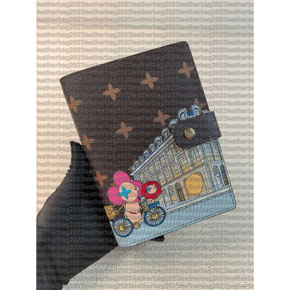 Luxurys Large DESK RING AGENDA COVER Holders Business Notebook Diary Protectives Case Card Holder Wallet Passport Holder With Box Size14cm*18cm