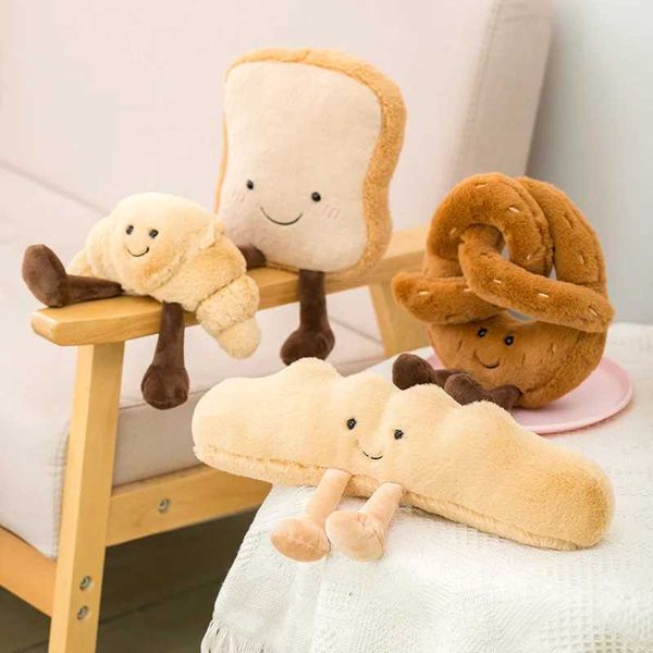 Plush Dolls Jellycats Cute Plush Toast Pepper and Salt Cabbage Baguette Toys Stuffed Food Bread Soft Dolls Birthday Childrens Christmas Gift