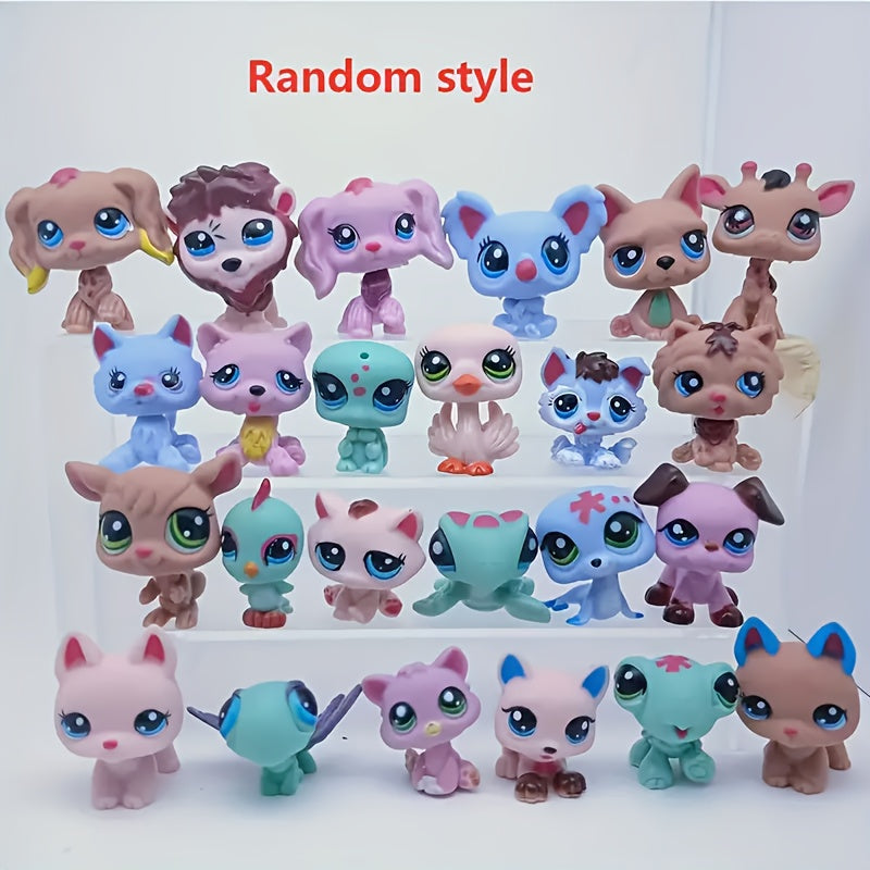 TEMU 4pcs New Random Creative Animal Statues, Suitable For Garden Decoration, Home Desktop, Car Decoration, Diy Tabletop Decoration, Decoration,