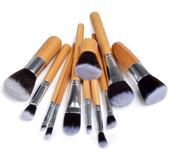 10PCS 11PCS Professional Makeup Brushes Set Powder Foundation Eyeshadow Lip Make Up Brush Cosmetics Beauty Tool Kit With Makeup Bag Brocha D