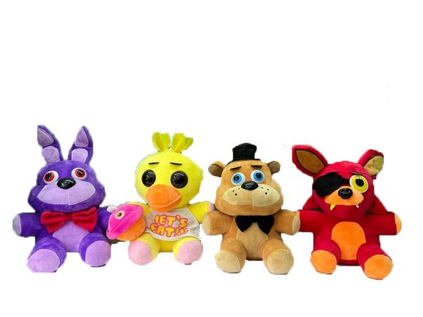 Factory wholesale 42 styles 25cm FNAF bear rabbit fox duck plush toy animation games surrounding animal dolls children&#039;s gifts