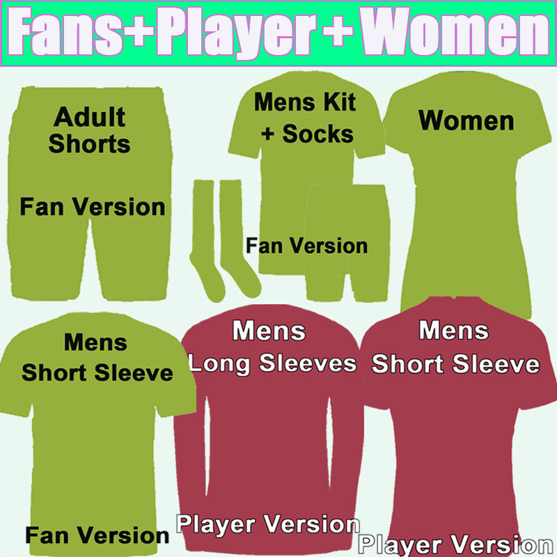 Link for Ordering Any Club and National Team Soccer Jerseys Mens and Long Short Player Fans Football Shirts Pleaase contact us before making your or