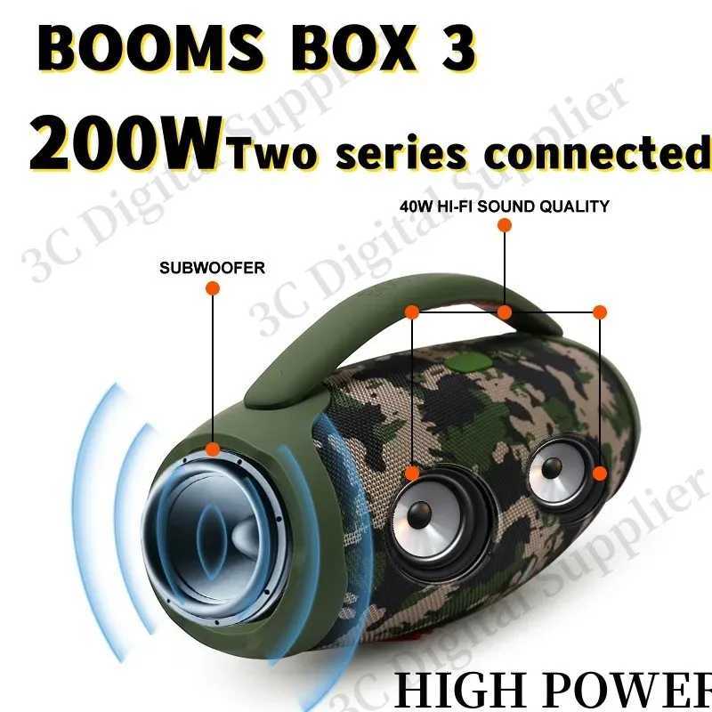 Portable Speakers Portable waterproof 100W high-power Bluetooth speaker RGB color light wireless subwoofer 360 stereo surround TWS suspension box J2