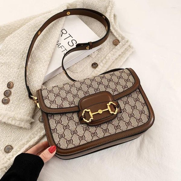 Shoulder Bags 2024 Luxury Designer Bag Women Crossbody Letter Brands Soft PU Shopper Purses For Clutch