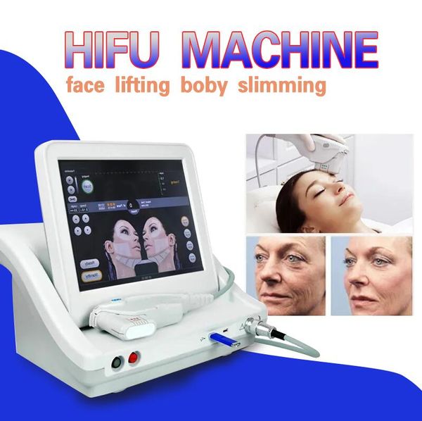Original Hifu Skin Tightening slimming clinic Beauty Equipment with 5 Cartridges High Intensity Focused Ultrasound Anti Aging for Face and B