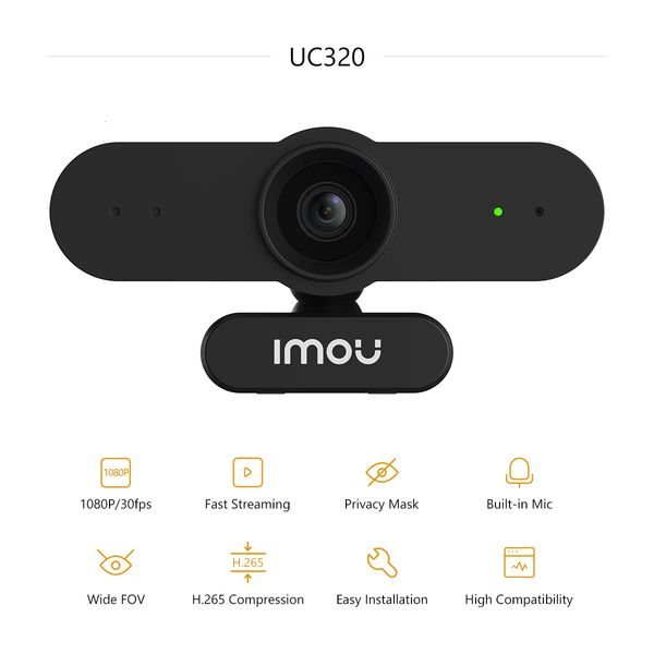 IMOU UC320 Webcam 1080P Full HD Web Camera Auto Focus Microphone External Cam For PC Computer Mac Laptop Desktop Live 241225