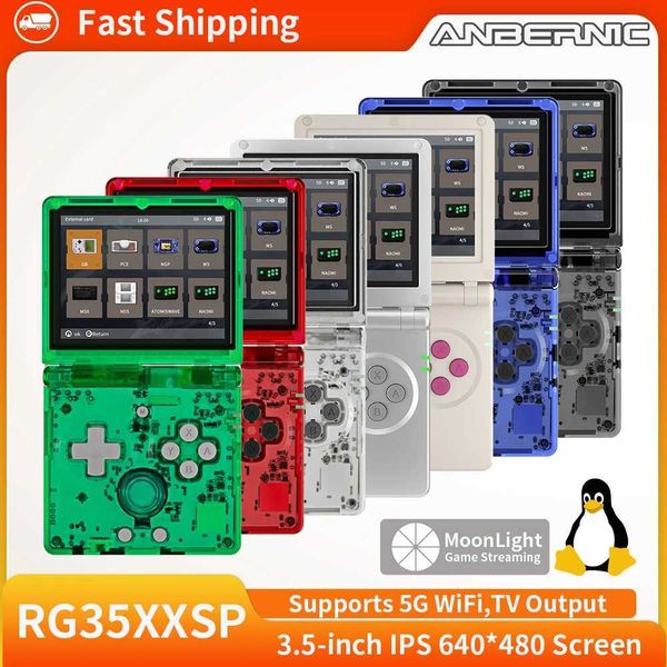 ANBERNIC RG35XXSP Retro Flip Handheld Game Console 3.5 IPS Sn Linux H700 Video Game Player port Streaming WIFIC250212