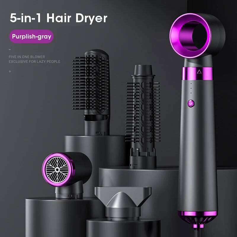 2025 Electric 5in1 Multifunctional Straightener Negative Ion Hair Care Curler Blow Dryer Styling Set Strong Wind