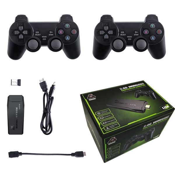 4K HD Video Game Console TV Stick 32G 64G 10000 Games For PS1-FC-GBA Wireless Controller Retro Mini Handheld GamePlayer