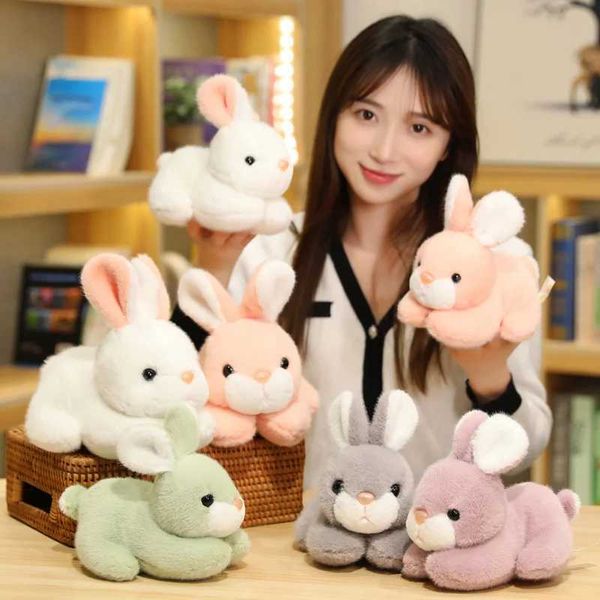 Plush Cushions 20-25cm Mini Rabbit Peluche Toys Cute Bunny Dolls Stuffed Soft Animal Toy for Home Room Decoration Ornament Girls Birthday Gi