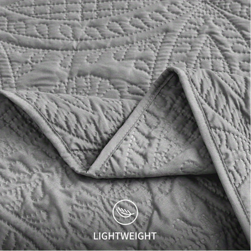 TEMU Quilt Bedding Set, Technology Quilt Set, Lightweight Soft Bedspread Coverlet, Coin Pattern Bed Cover For All , In Winter 3 Piece(1 Quilt, 2