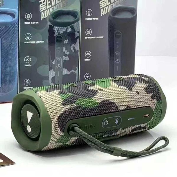 Loudspeaker box Flip 6 Waterproof Portable Speaker Powerf Sound Bass PX7 Waterproof Camouflage Green Caixa De S Music Box Flip6 Z241104