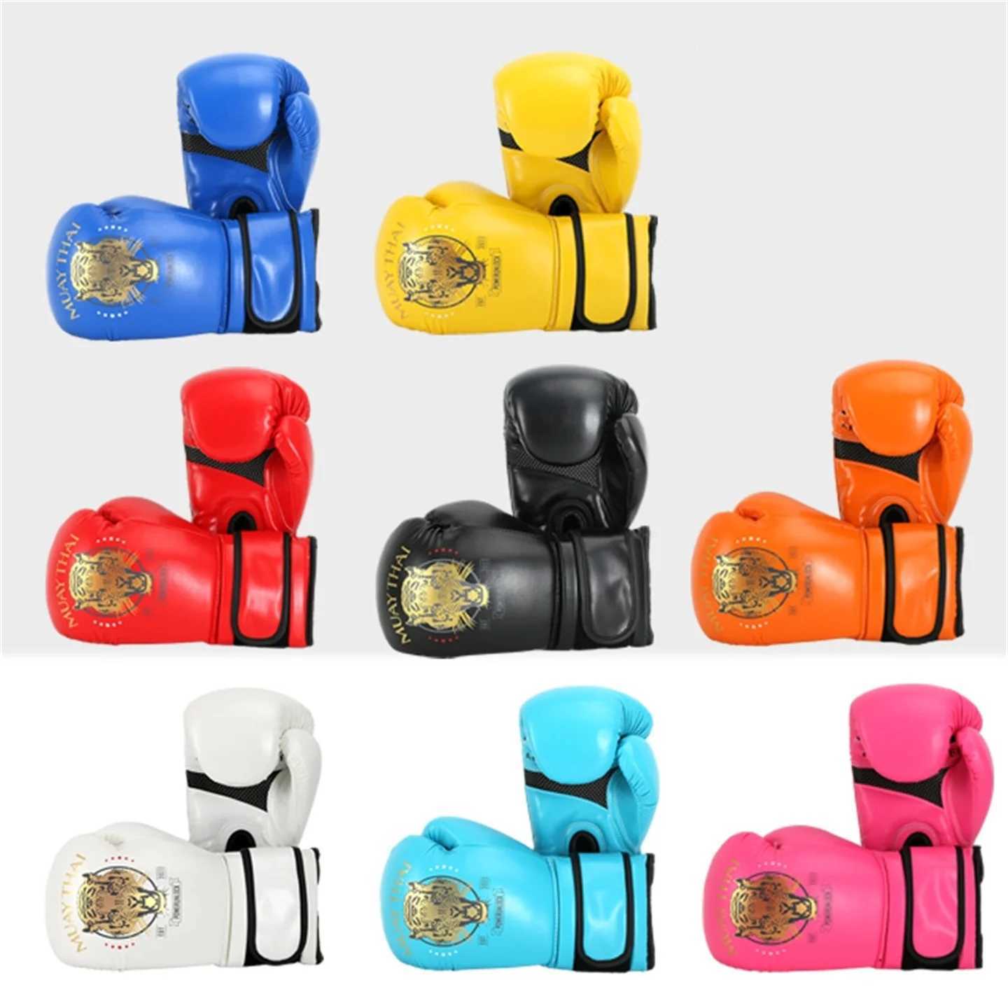 6-14oz PU leather Adult Childrens Professional Boxing Gloves Kids Gym Sanda Training Boys And Girls Muay Thai Fighting Gloves W250623