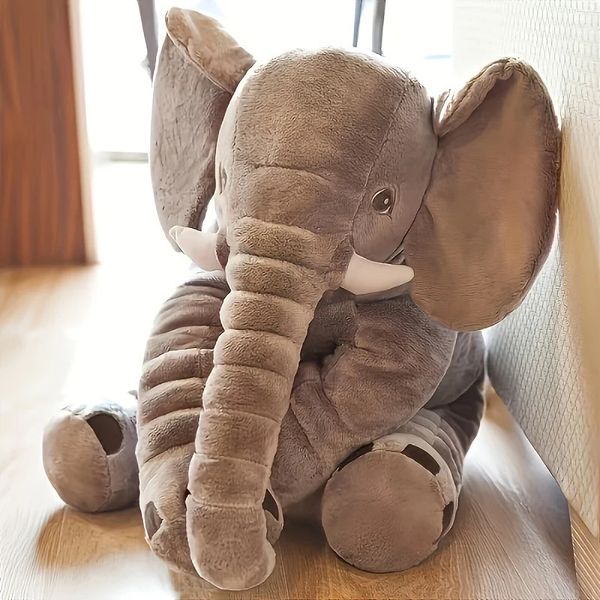 40cm Soft Elephant Plush Toy Cute Elephant Baby Sleep Pillow Filling Animal Children Birthday Room Decoration Gift 250103