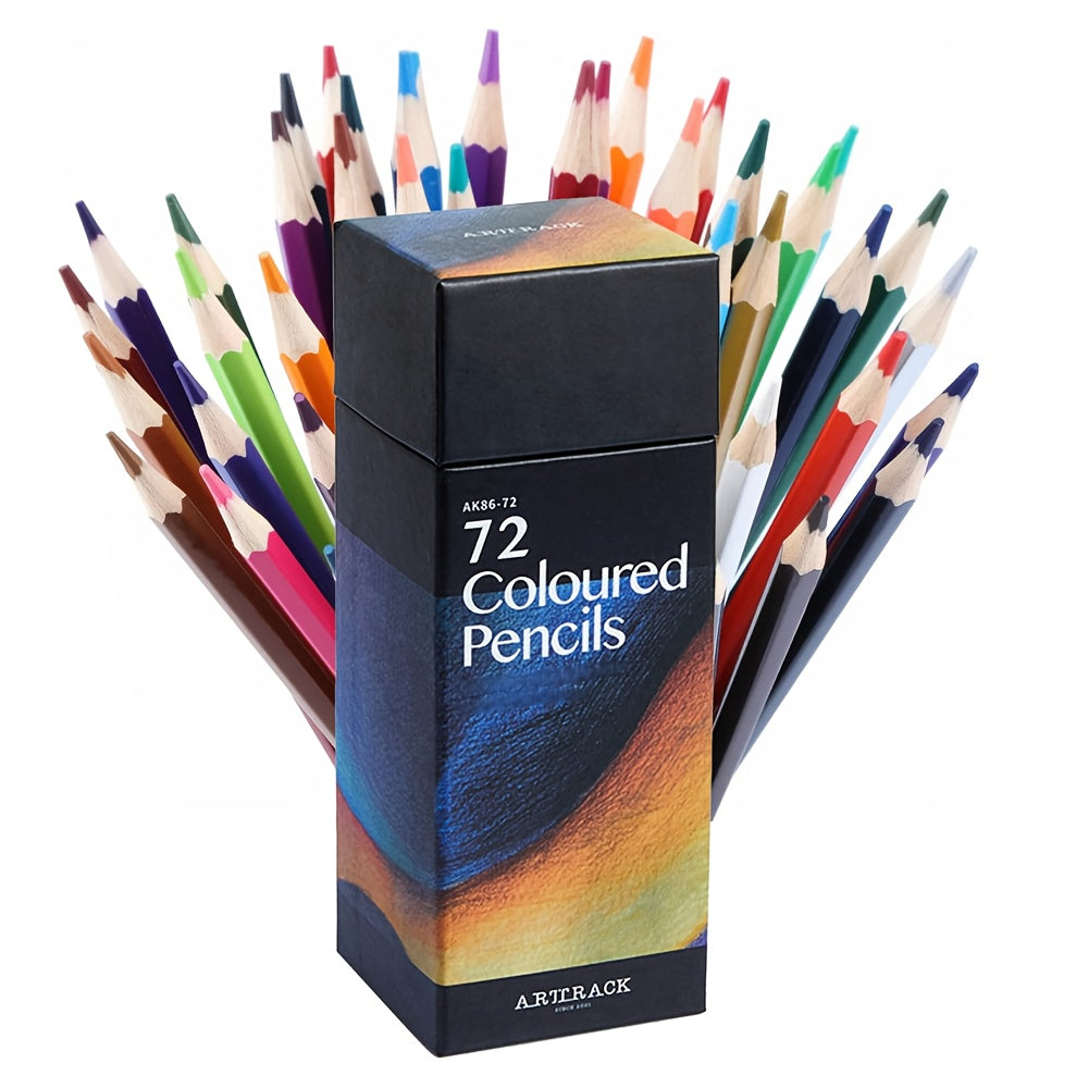 TEMU 72 Colors-colored Pencils Painting, Color Pencils Set, Oil Based Lead, Drawing Set Arts Professional Kit Tools, Best Gift, Professional Art